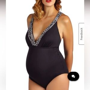 🎉HP🎉Pez D'Or,NeimanMarcusMaternity Montego Swimsuit,Amazin Comfort,Wide Straps